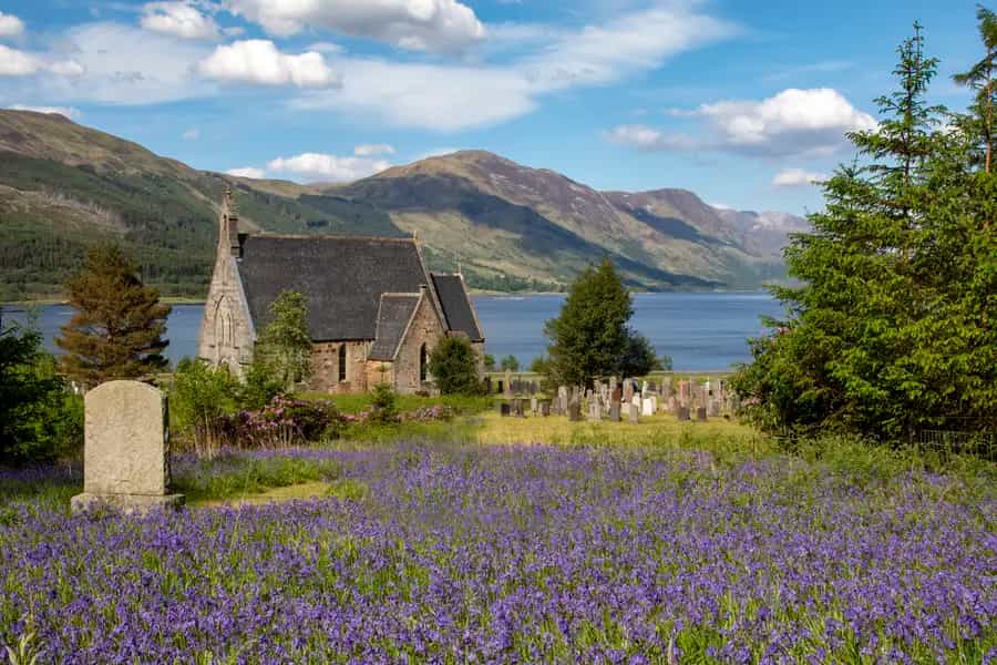 McLellan Funeral Directors - a beautiful image of St John's Church in Ballachulish, Scottish Highlands